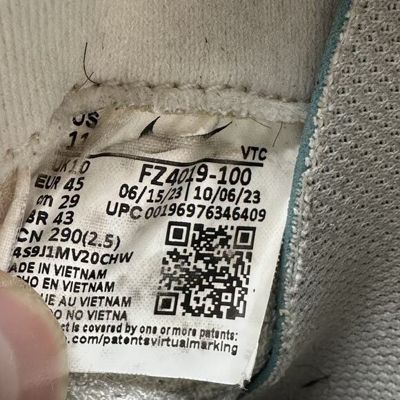 Mens Size 11 Nike ReactX Infinity Run 4 Wake Up Pack White Green FZ4019-100 - Picture 11 of 11